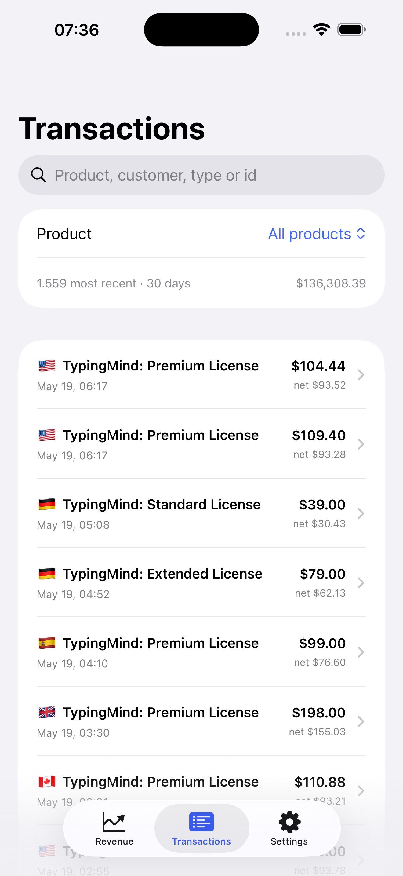 Pulse transactions